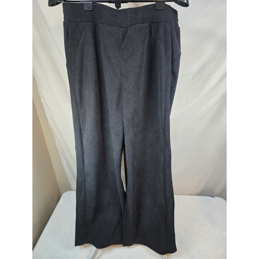Halara Womens Mid Rise Size XL Black Wide Leg